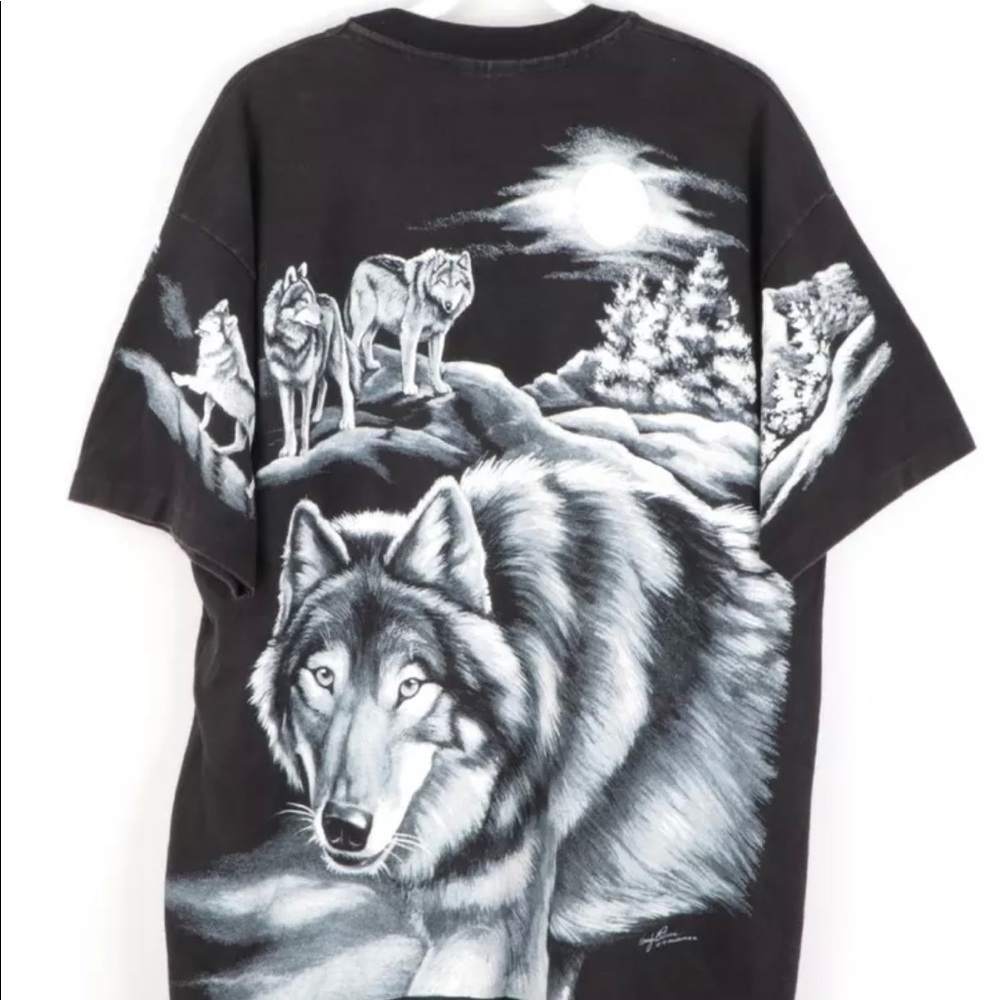 94 vintage double sided wall all over print Husky
